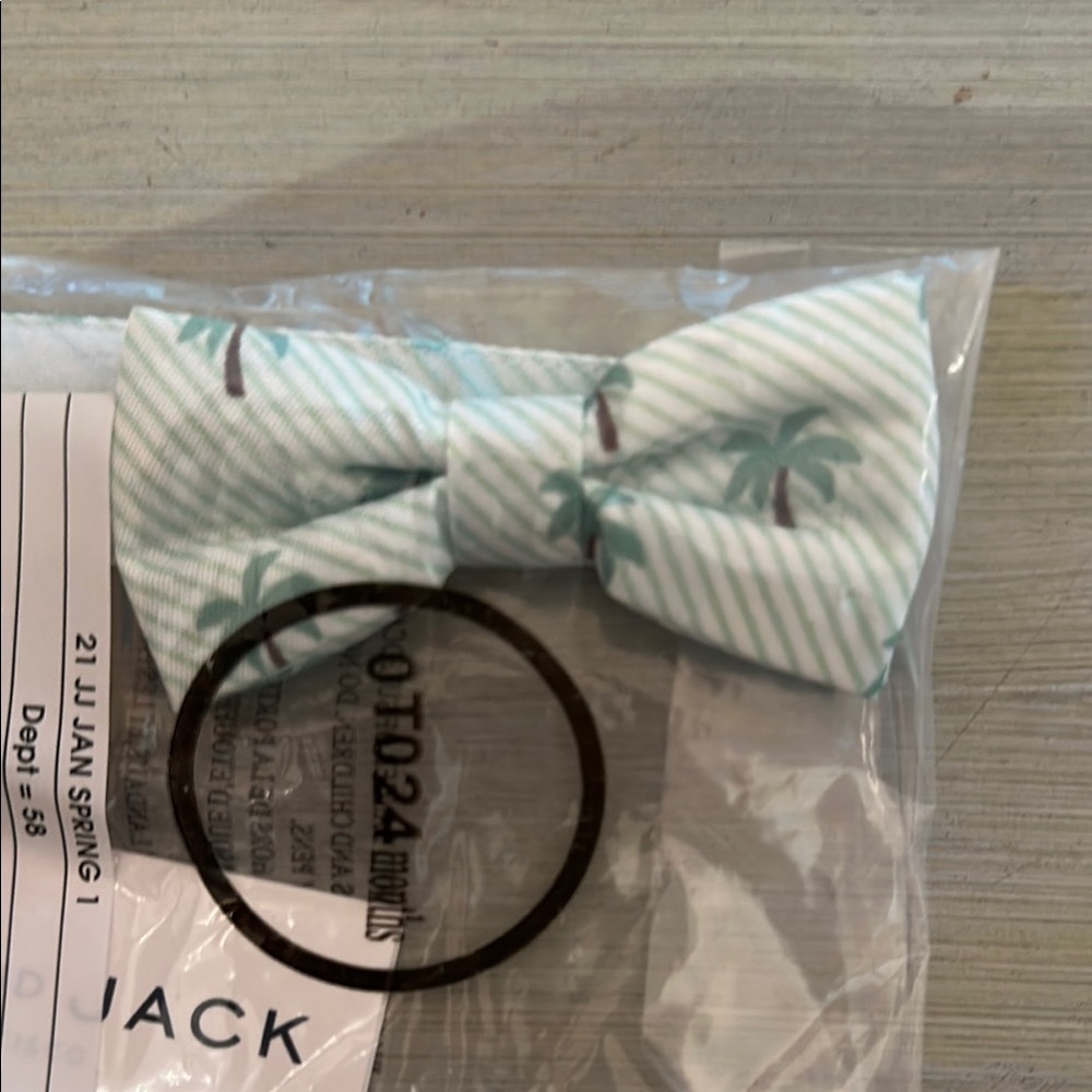 Janie and Jack Tropical Palm Bow Tie